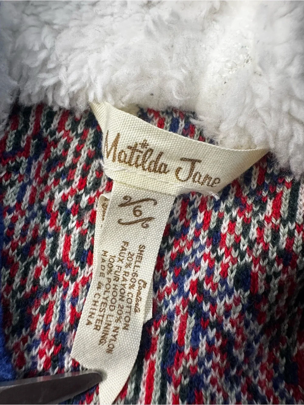 Matilda Jane Hooded Poncho A Caroling We Go